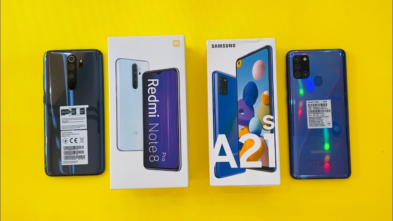 Samsung Galaxy A21s vs Xiaomi Redmi Note 8 Pro
