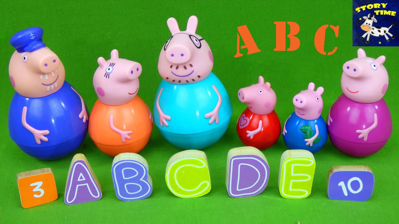 Learning Video for Kids ABC's Counting Alphabet for Toddlers Paw Patrol Peppa Pig Weebles Toys