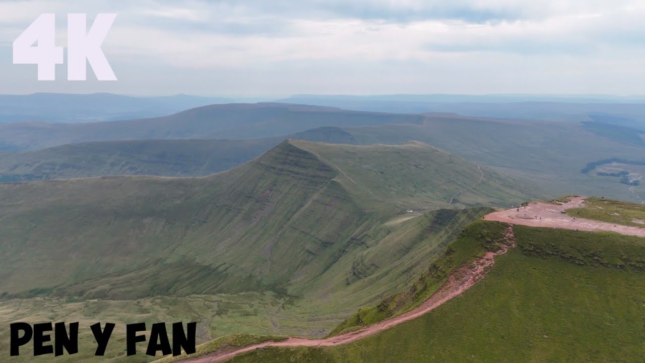 Flying High At Pen Y Fan/4K Footage