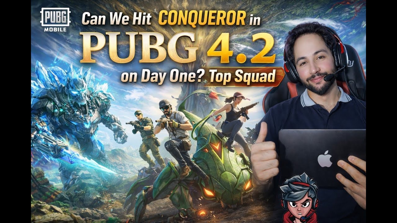 Can We Reach CONQUEROR on Day One in PUBG Mobile 4.2? Extreme Rank Push Challenge! | PKムSIM yt