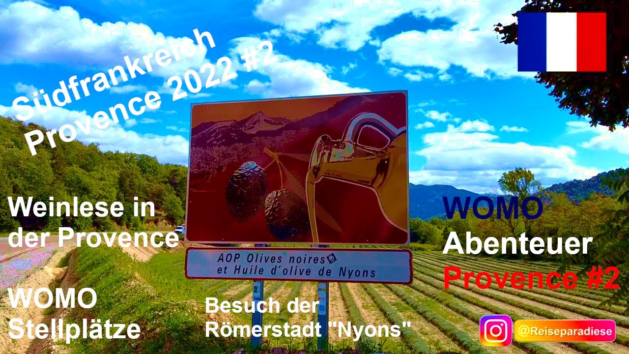 Südfrankreich - Provence - Valréas & Nyons mit dem WOMO, Weinernte in der Provence