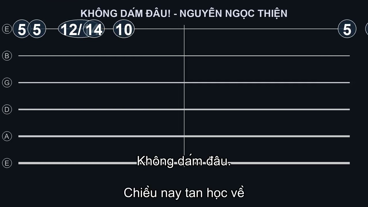 KHÔNG DÁM ĐÂU! - NGUYỄN NGỌC THIỆN #guitar_tutorial #guitartutorial