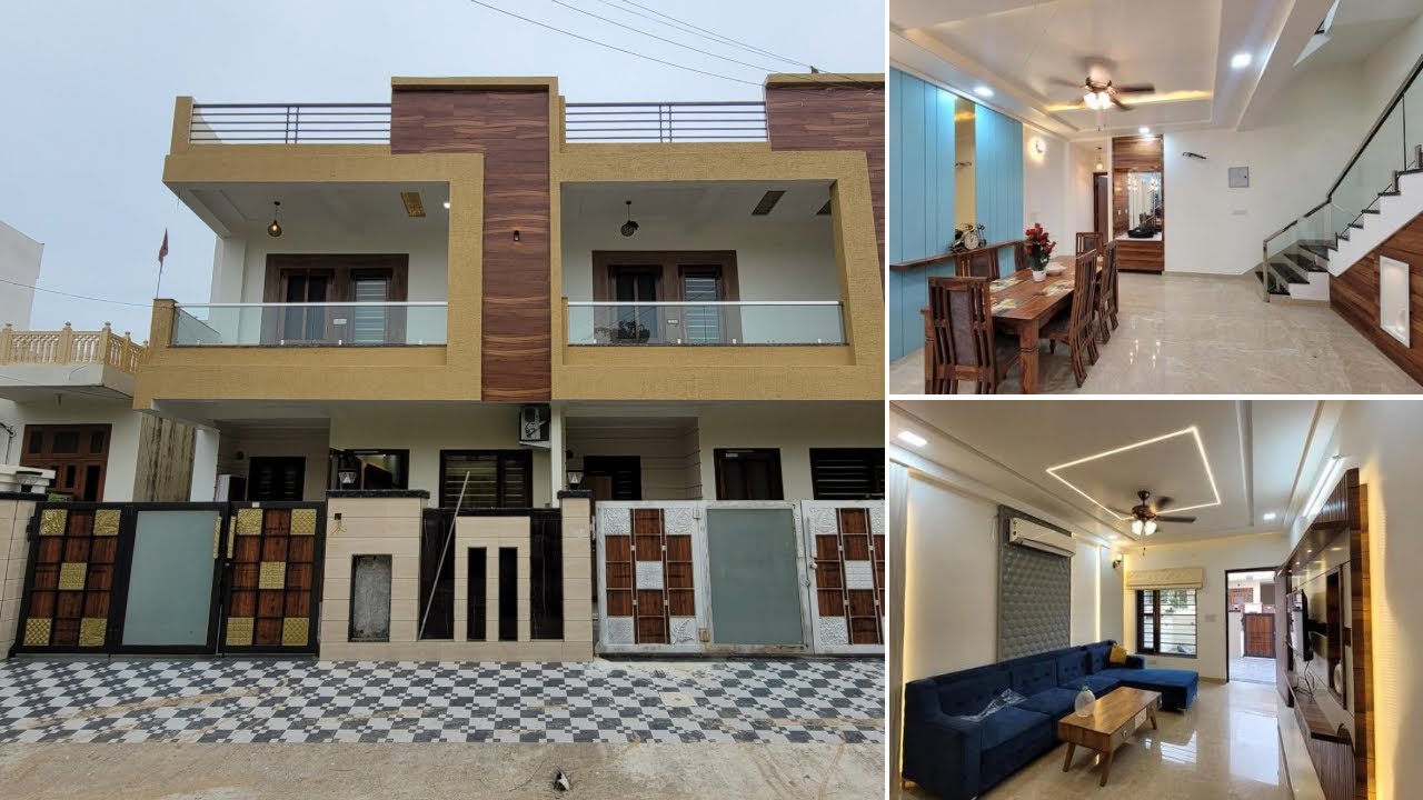 166 गज में बना इतना आलीशान घर देख दीवाने हो जाओगे 😍🏠 With Beautiful Interior And Modern Elevation