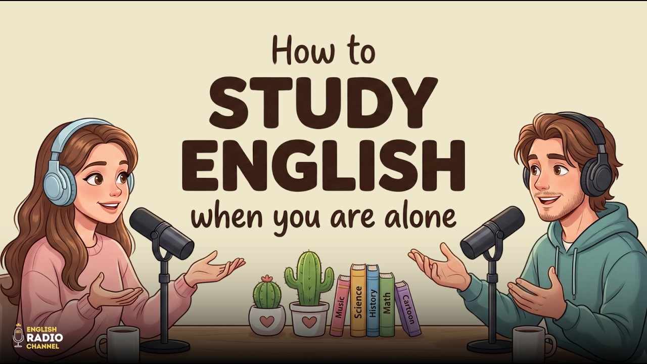 How to Study English Alone and Make Progress | English Podcast for Real Conversation