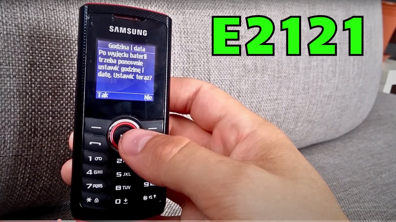 Samsung E2121 &ndash; Recenzja, Dzwonki, Gry, Demontaż (2010)