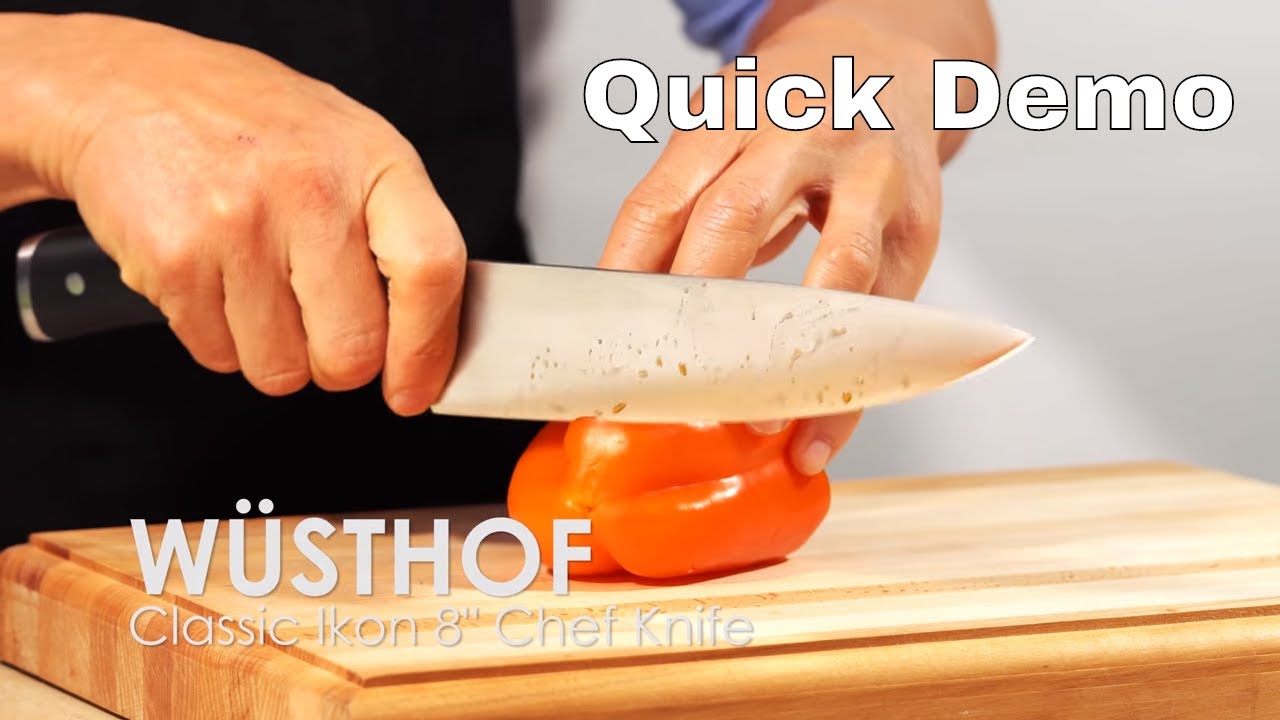 WUSHTOF Classic Ikon 8 Inch Chef Knife - Quick Demo