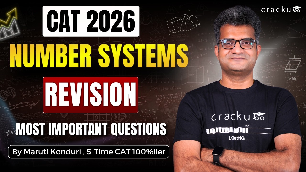 CAT 2026 Number Systems Full Revision | Live workshop by Maruti sir (CAT 100%iler)