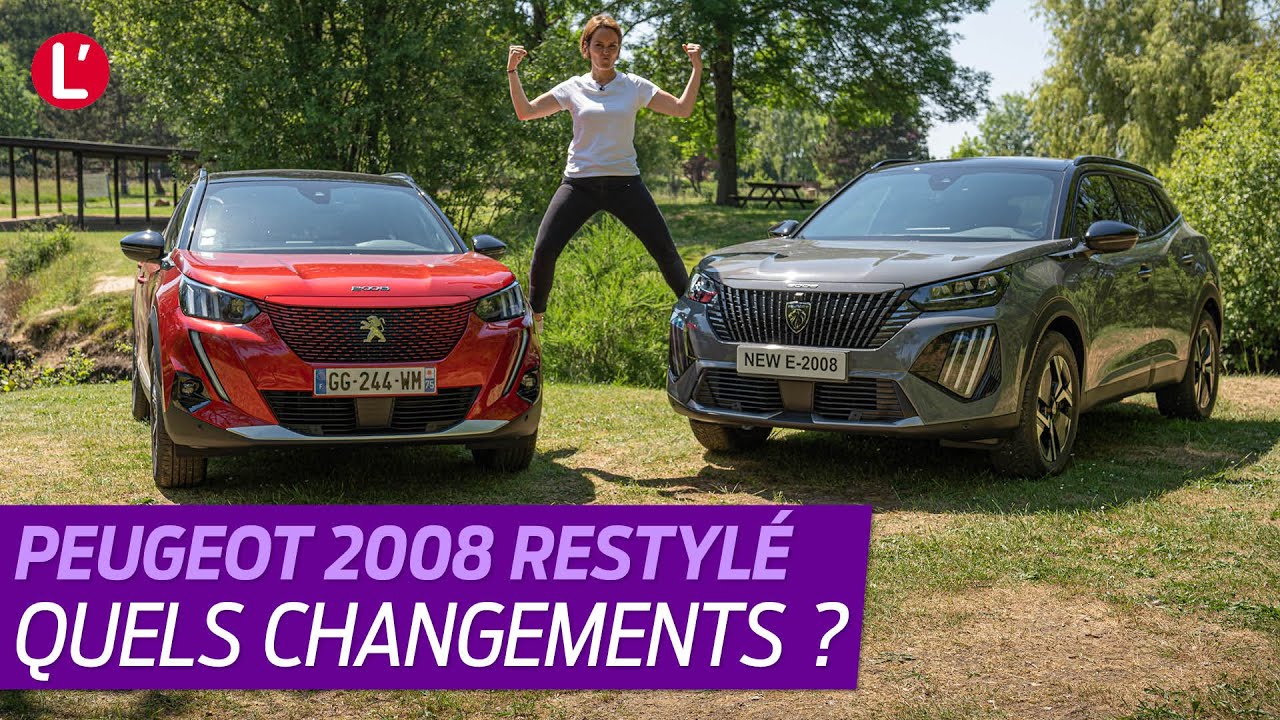 PEUGEOT 2008 (2023). FACE A FACE entre le SUV restylé et l'ancien