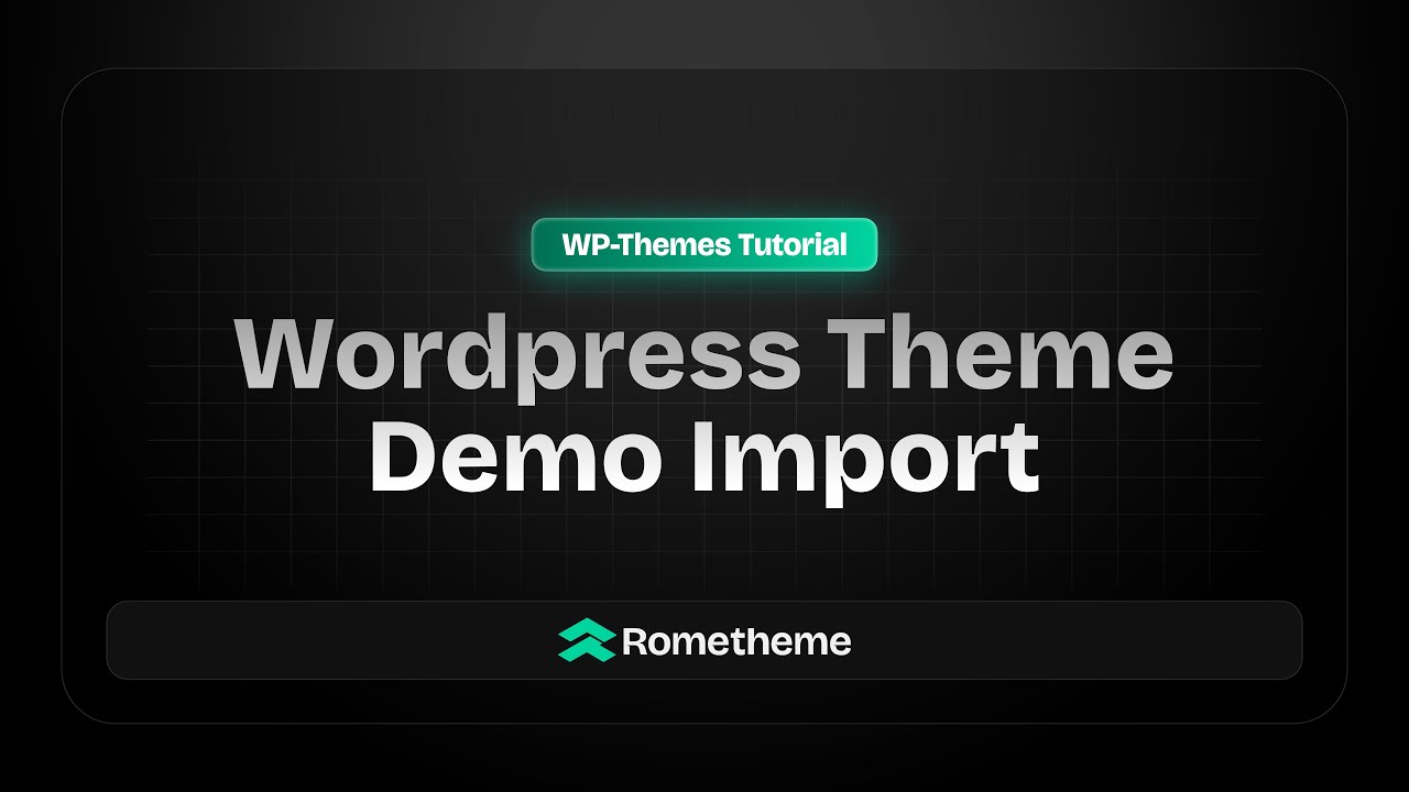 WordPress Theme Tutorial: Import Demo Wordpress Theme Powered by RTMkit (3/4)