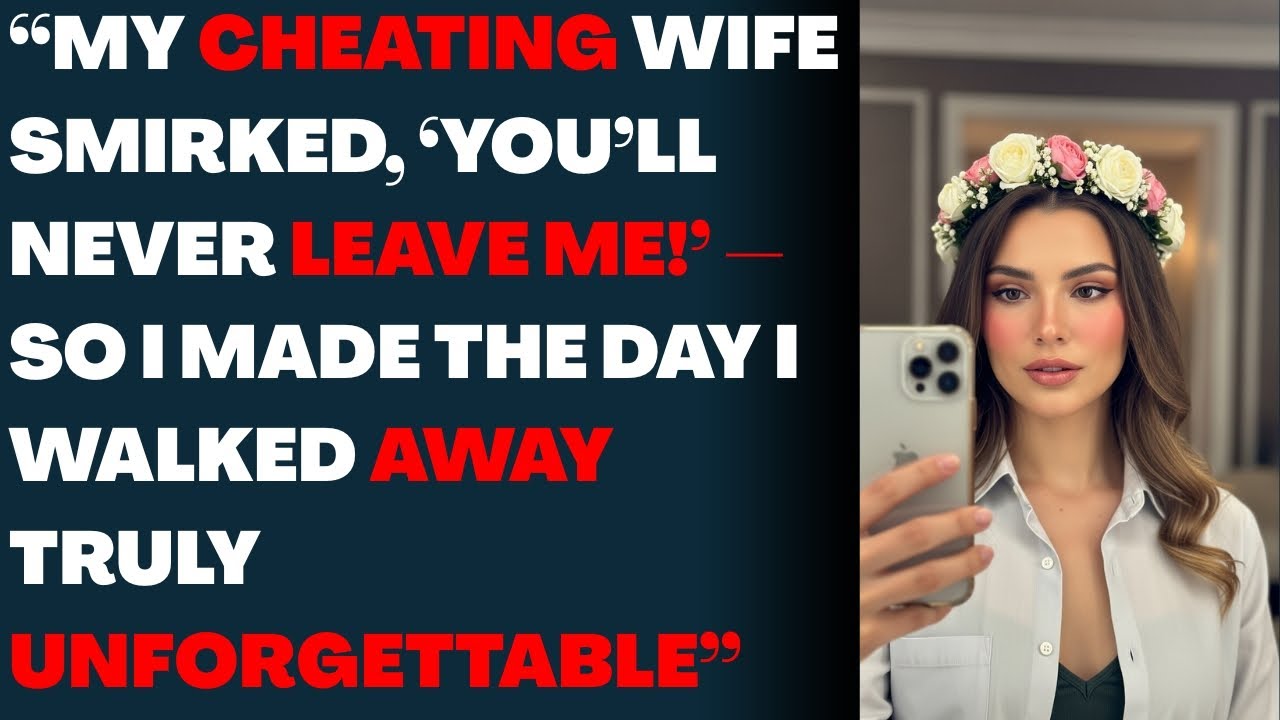 My Cheating Wife Smirked, You’ll Never Leave Me! So I Made the Day I Walked Away Truly Unforgettable
