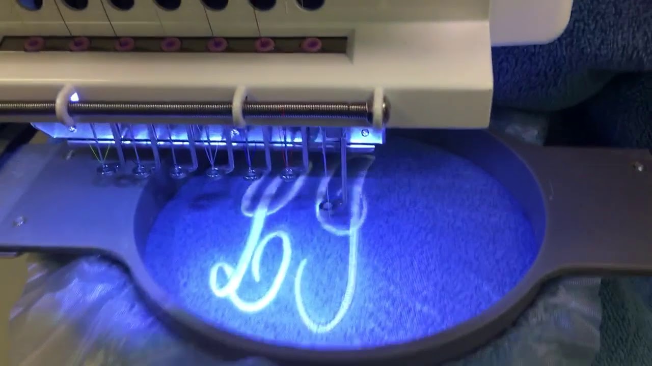 HAPPY Embroidery Machines make monogramming on bath towels a breeze!