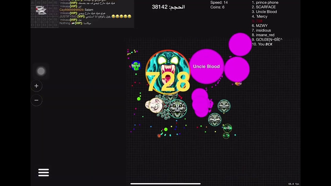 Blob.io | Crazy | 728 Top