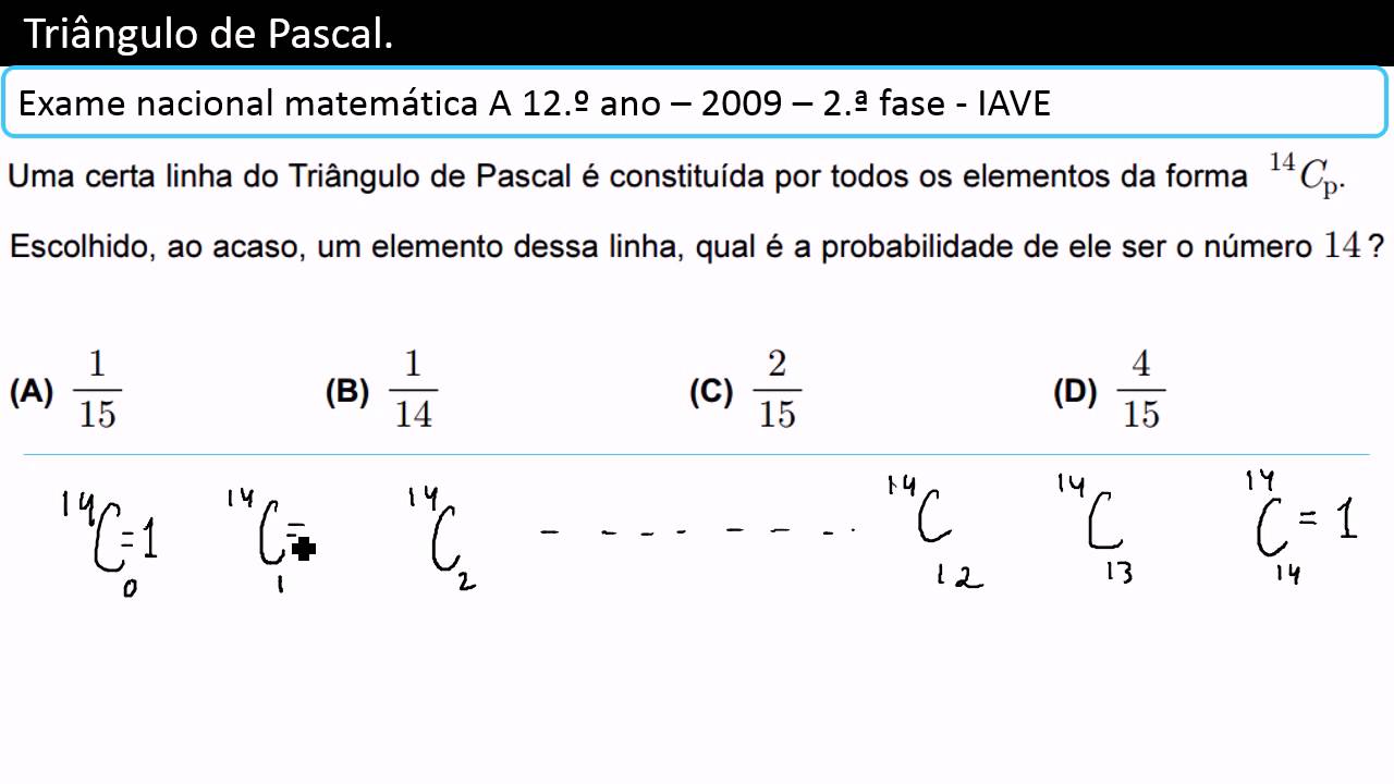 Tri&acirc;ngulo de Pascal - Exerc&iacute;cio Pr&aacute;tico