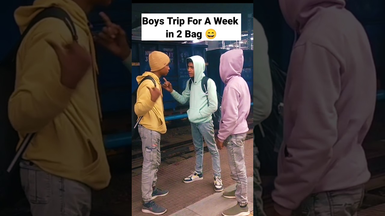 Boys Trip For a Week in 2 Bag 🛍️😂 