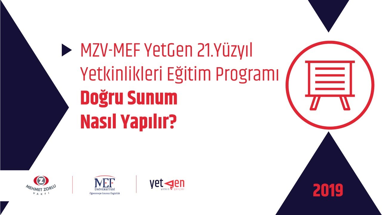 MZV YetGen 21.Y&uuml;zyıl Yetkinlikleri Eğitim Programı Doğru Sunum Nasıl Yapılır?
