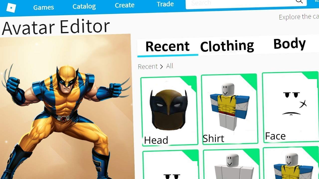 MAKING WOLVERINE A ROBLOX ACCOUNT!