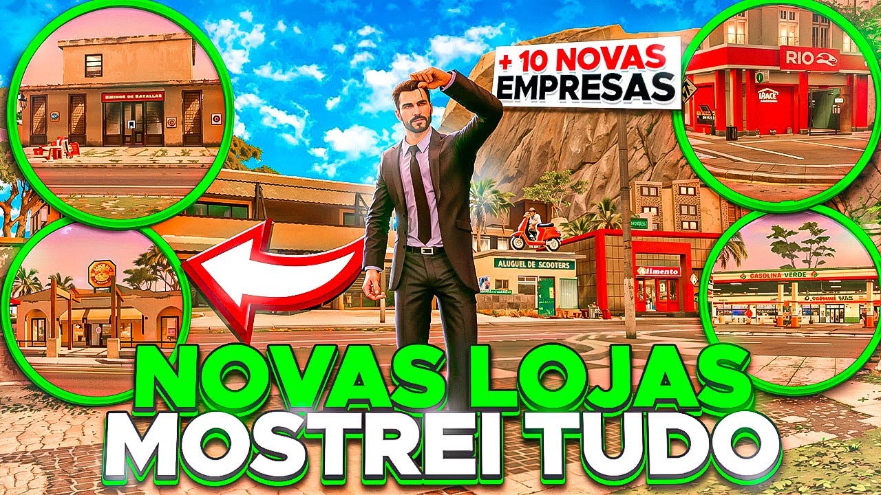 NOVAS EMPRESAS MUITAS LOJAS NO MAPA NOVO! MOSTREI TUDAS RIO RISE