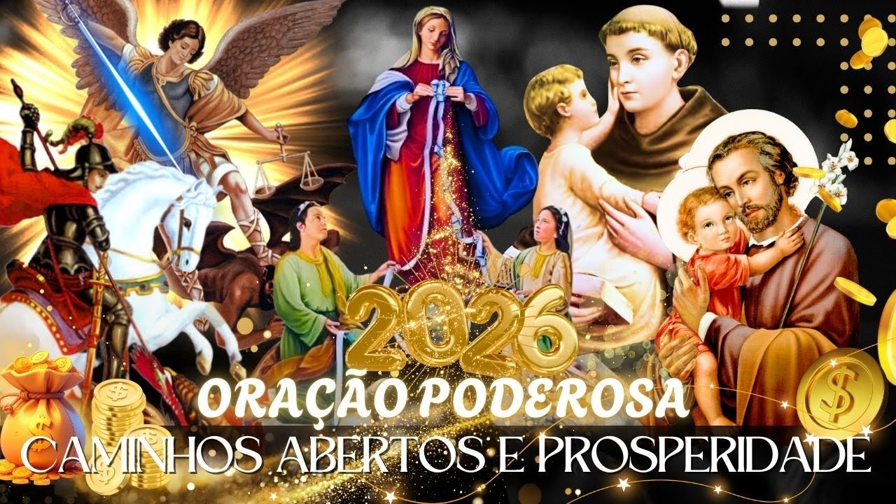 ORAÇÃO PODEROSA — SÃO JORGE SANTO ANTÔNIO NOSSA SENHORA e SÃO MIGUEL  PROSPERIDADE e ABRIR CAMINHOS