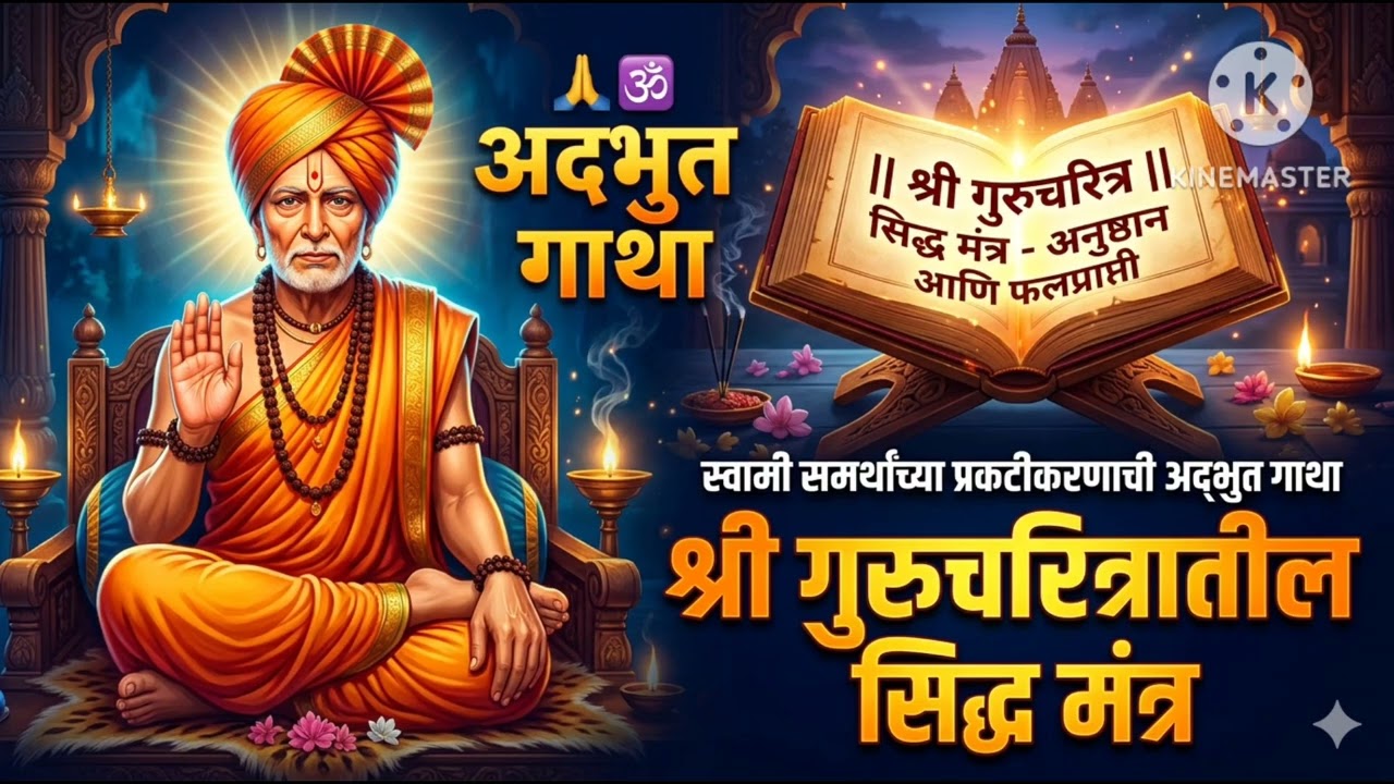 🙏🕉️ स्वामी समर्थांच्या प्रकटीकरणाची अद्भुत गाथा आणि श्री गुरुचरित्रातील सिद्ध मंत्र #SwamiSamarth 