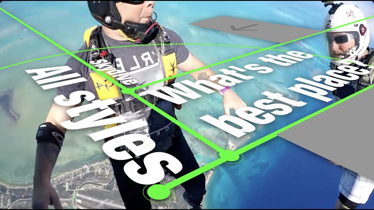 Lugares incr&iacute;veis para skydive