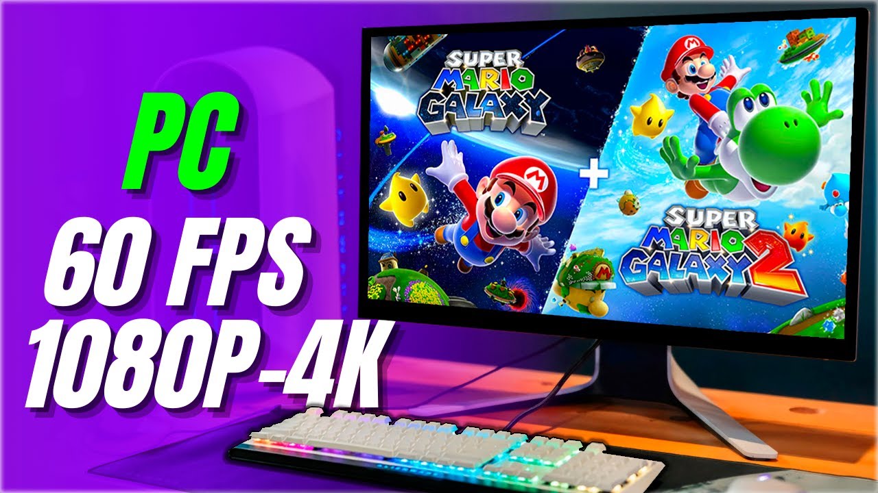 Super Mario Galaxy 1 + 2 en PC (Edición Switch 2)🥒Como JUGAR y CONFIGURAR 🥒Emulador Nintendo Switch
