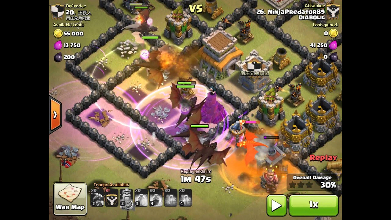 Th8 dragon 3 star war attack strategy dragloon 105. Clash of clans