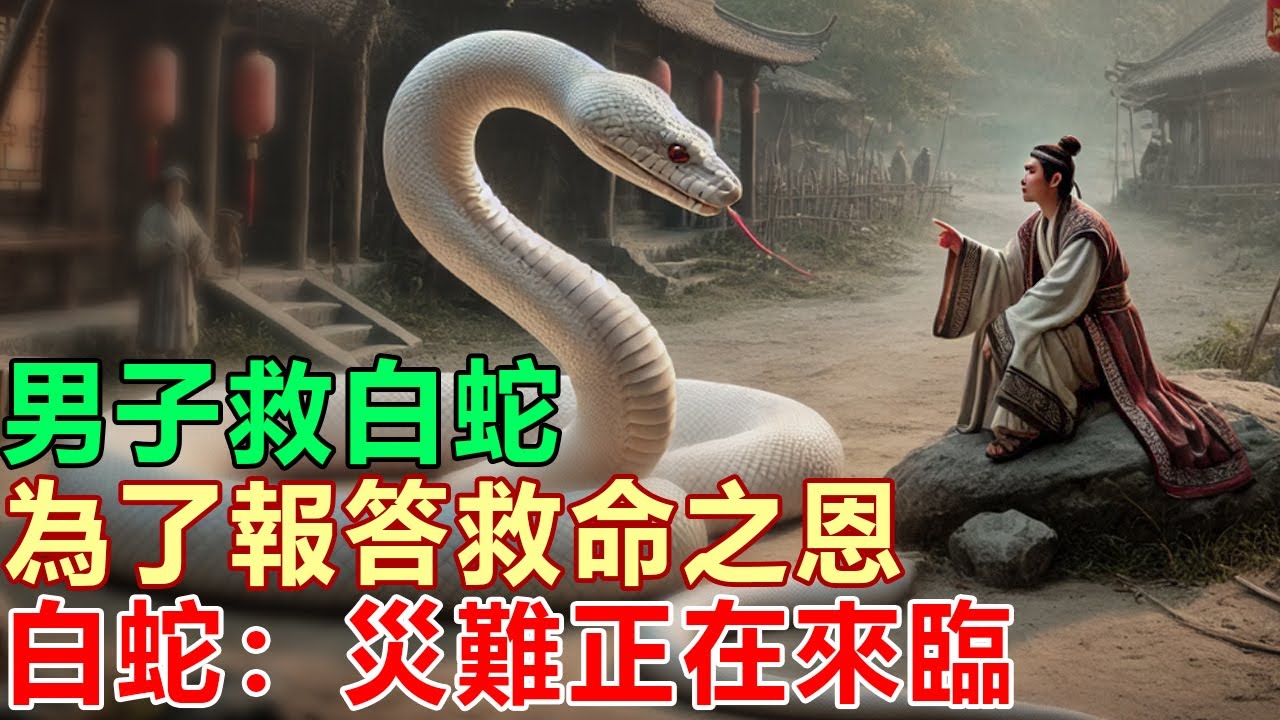 民間故事：男子救白蛇，為了報答救命之恩，白蛇：災難正在來臨
