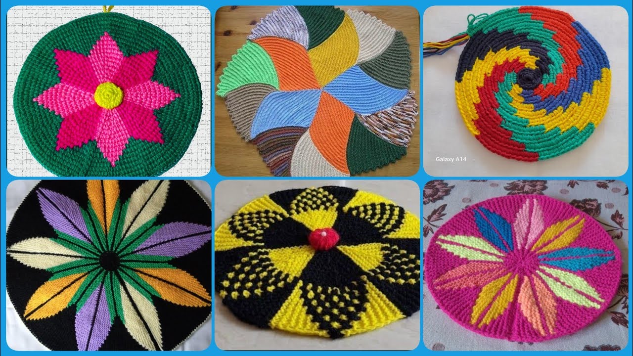 Latest doormat woolen design//handmade paydan design//simple and beautiful doormat new design