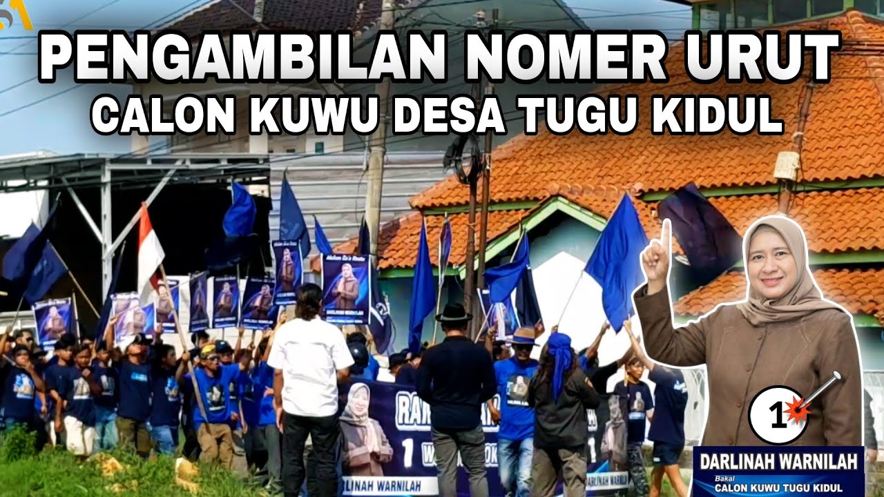 Pengambilan Nomer Urut Calon Kuwu | DesaTugu Kidul 2025 | Ibu Darlinah Linah