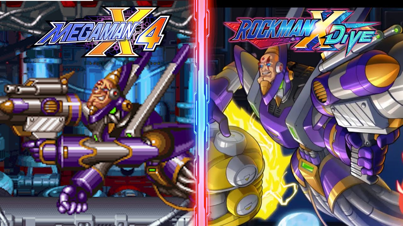 Gunner & Earth Sigma Boss Comparison - Mega Man X DiVE