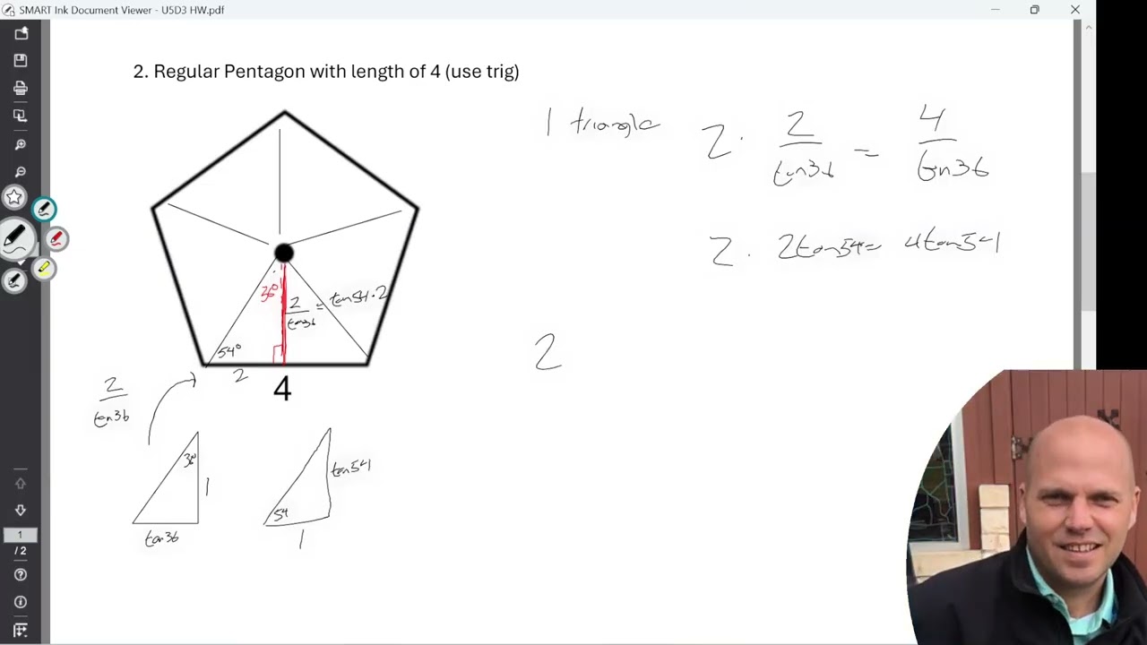 Geometry - Area of polygons HW