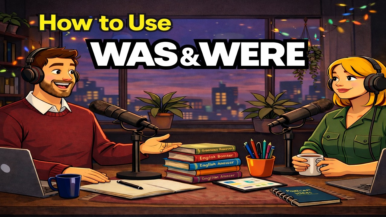 How to Use WAS & WERE in English | Real English Conversation Practice Podcast for Beginners