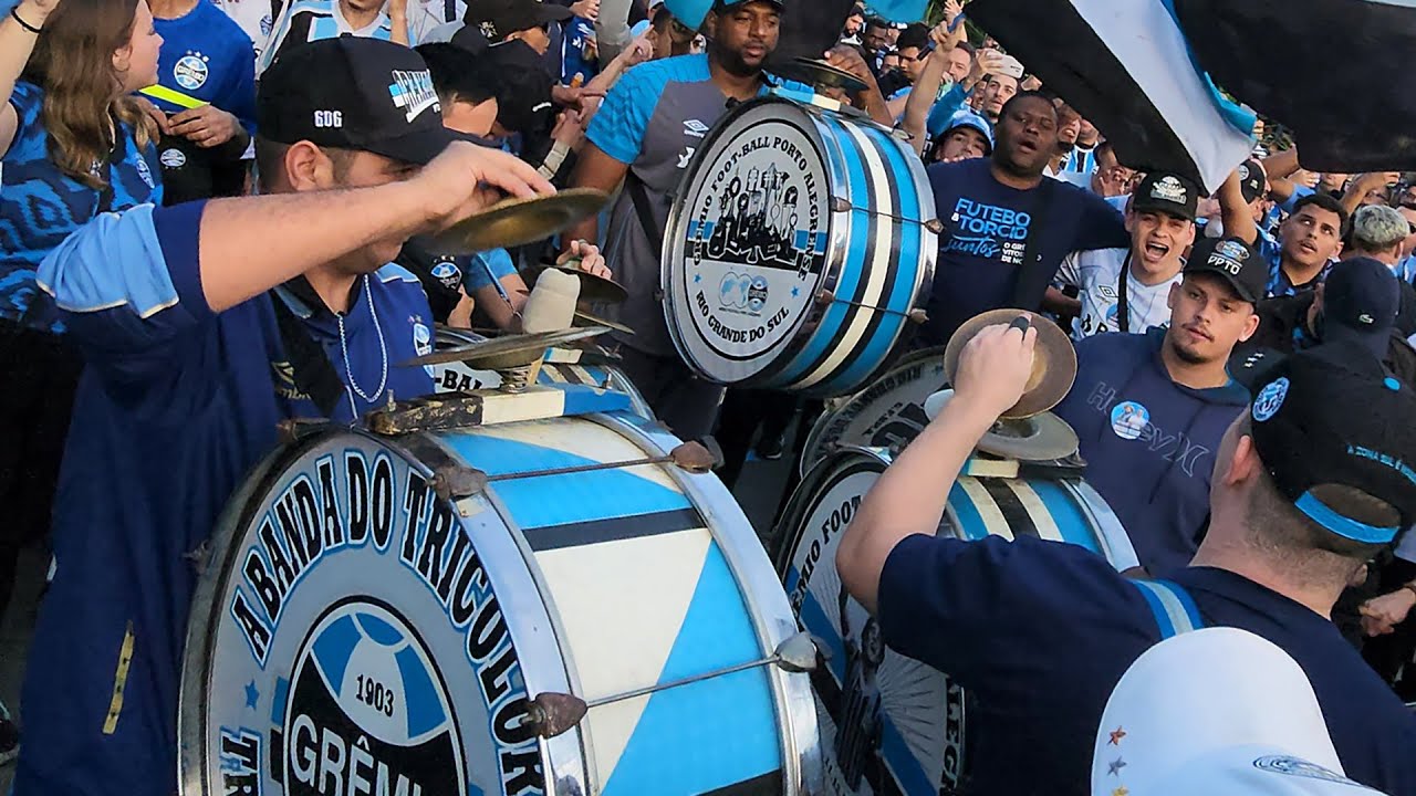 Grêmio x Sport - Deslocamento da banda, festa no pré jogo