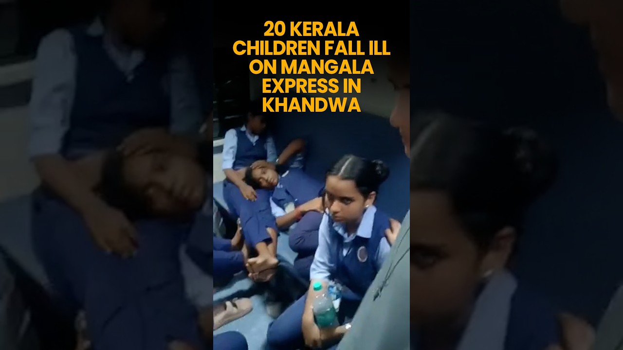 15&ndash;20 school children fall ill after eating pantry food on Delhi-Kerala train