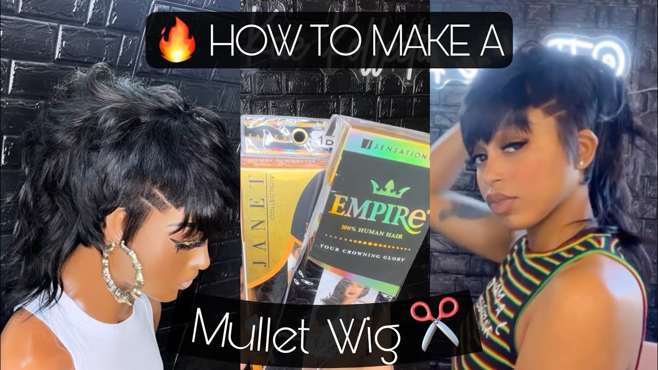 🔥HOW TO: 2023 VIRAL MULLET QUICK WEAVE | BEGINNER FRIENDLY SHORT CUT WIG ✂️