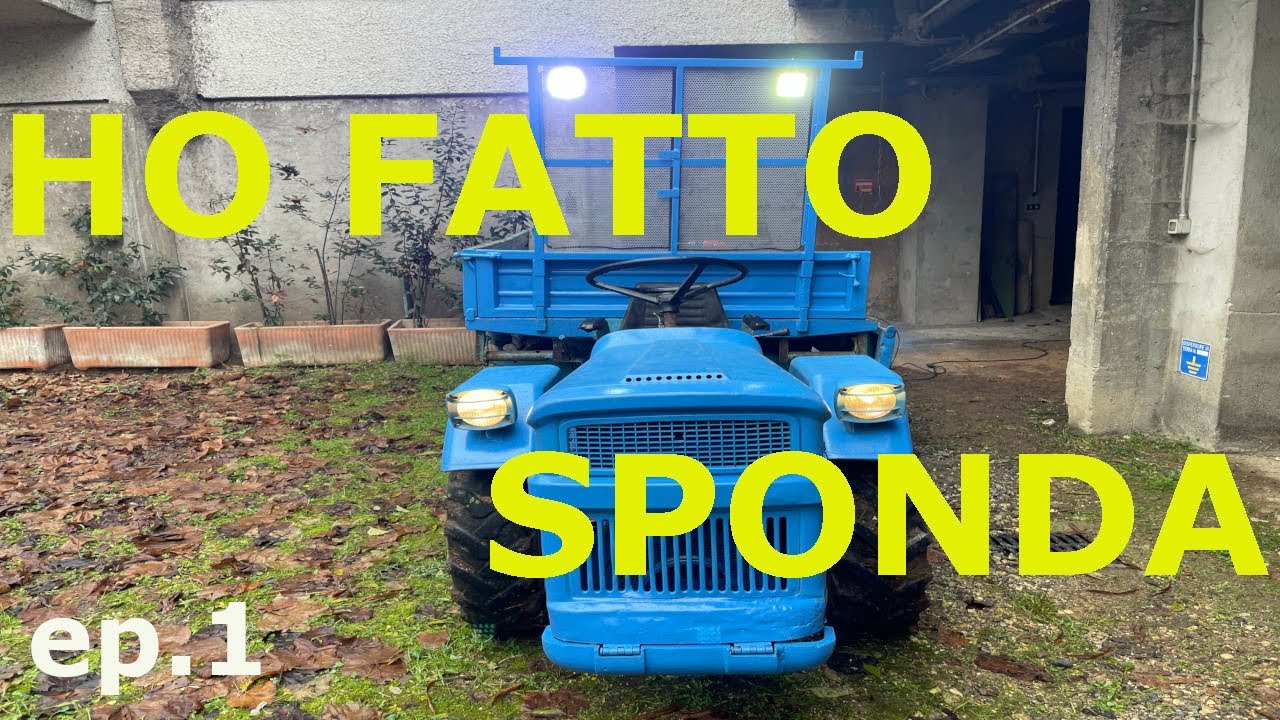 SPONDA PER MOTOAGRICOLA removibile illuminata a Led  - ep. 1