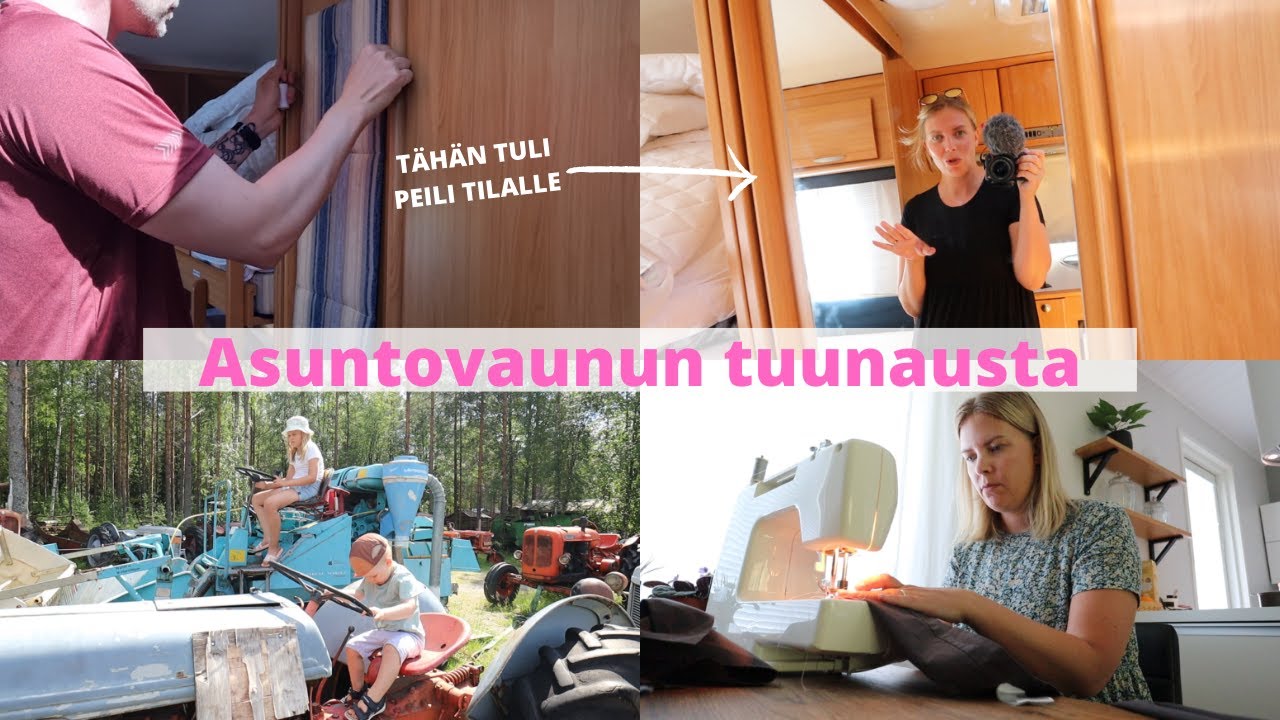 ASUNTOVAUNUN TUUNAUSTA | Käytiin eläinpuistossa katsomassa traktoreita 😅