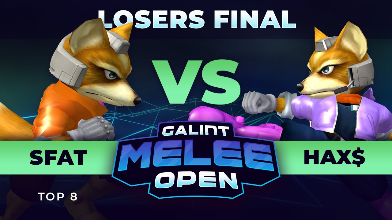 Galint Melee Open Top 8 - SFAT (Red Fox) vs Hax$ (Blue Fox) - Losers Final