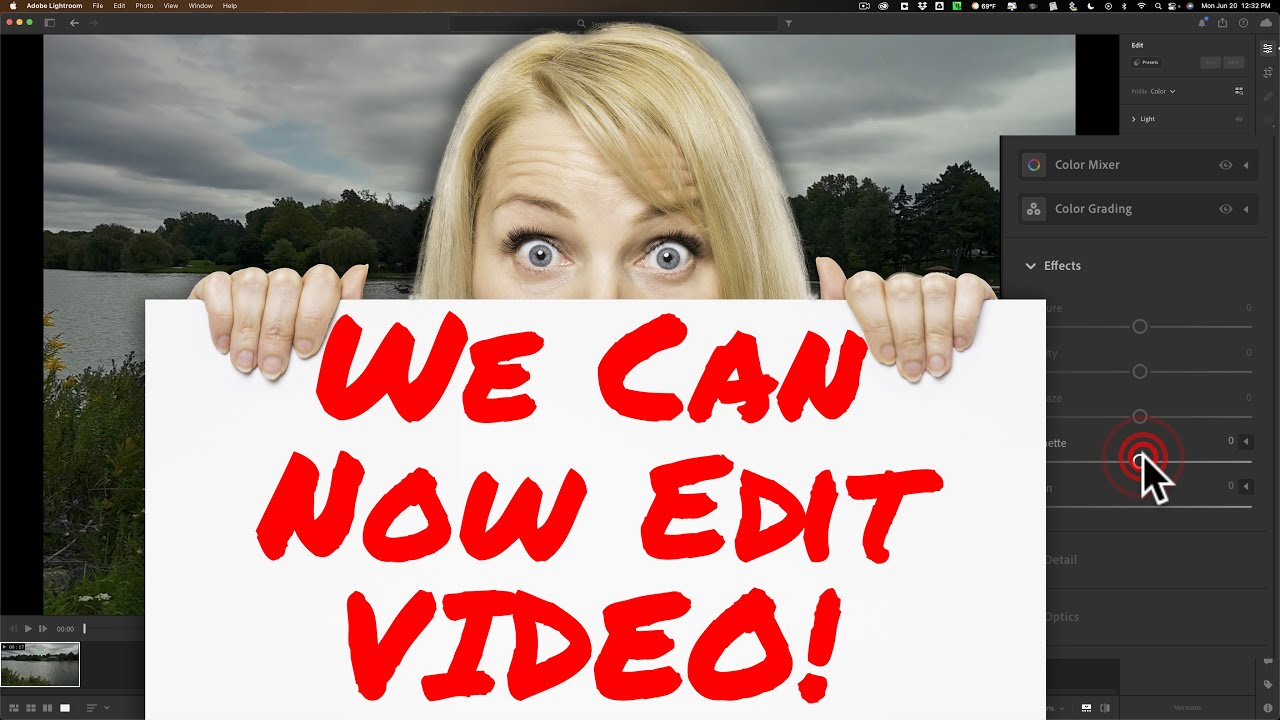 Теперь вы можете редактировать ВИДЕО в LIGHTROOM!