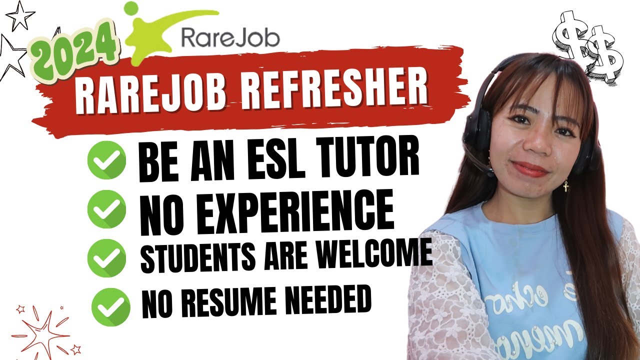 RAREJOB Application Process 2024 | Be an ESL Tutor
