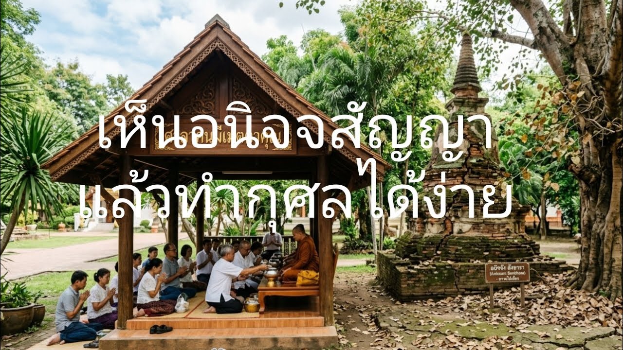 เห็นอนิจจาสัญญาแล้วทำกุศลได้ง่าย