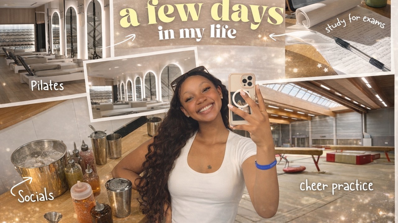A WEEK IN THE LIFE OF A UNI STUDENT: Cheer Social, Study & Pilates! | University of Manchester