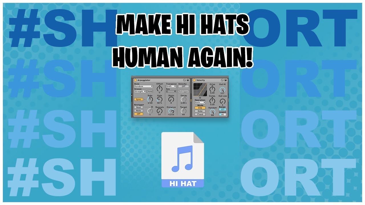 Realistic Hi-Hat Performance With Live's MIDI FX | Inspired By... #Shorts