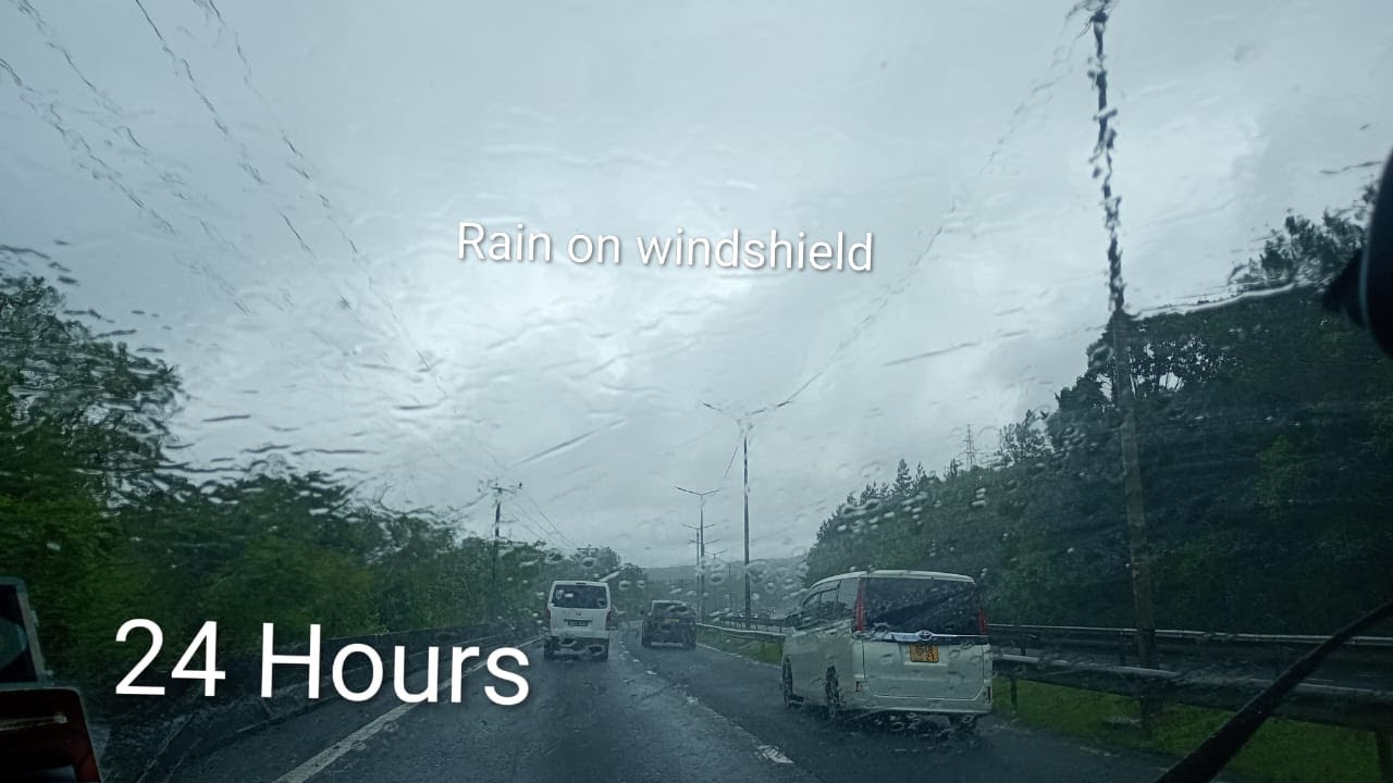 I Drove through Heavy Rain for your Sleep and Relaxation Ride Along in Torrotial Rain and Traffic