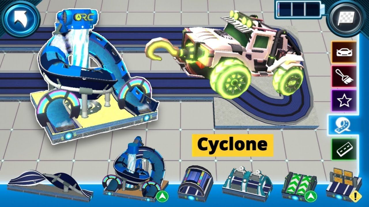 Hot Wheels Unlimited Racecraft - Rumble Car Race in The Cyclone Track