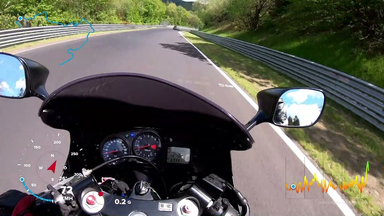 Kawasaki ZX12r Touristenfahrt Nürburgring Nordschleife 2021 05 29