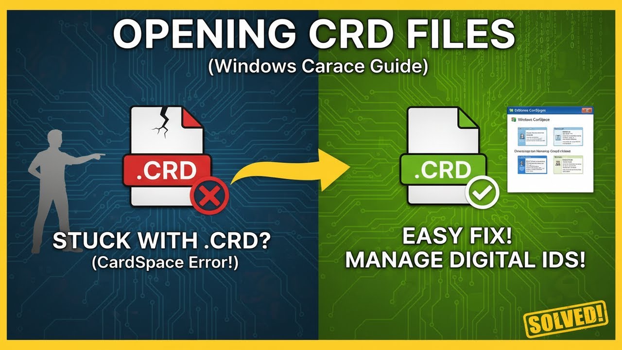 Opening CRD Files (Windows CardSpace)