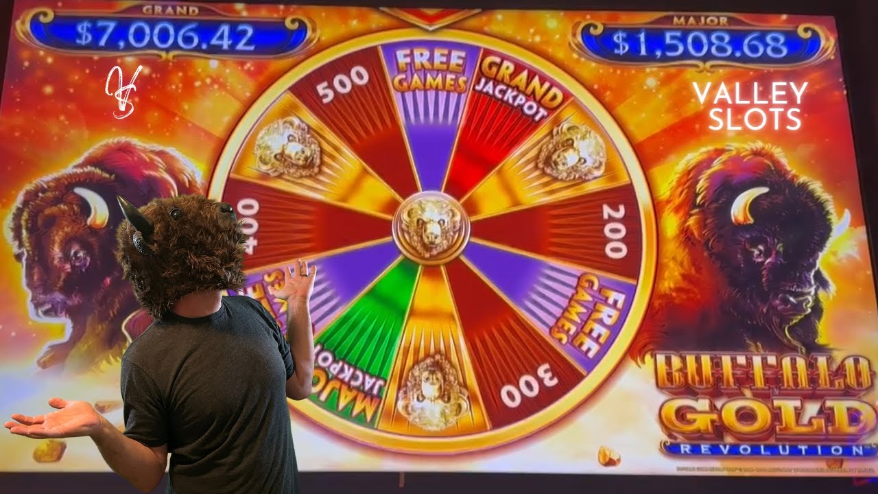 Huge Line Hit and a Bonus on Buffalo Gold Revolution Slot Machine