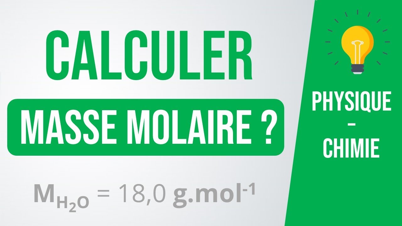 Comment Calculer une MASSE MOLAIRE ? 💡Méthode | Physique-Chimie (lycée)