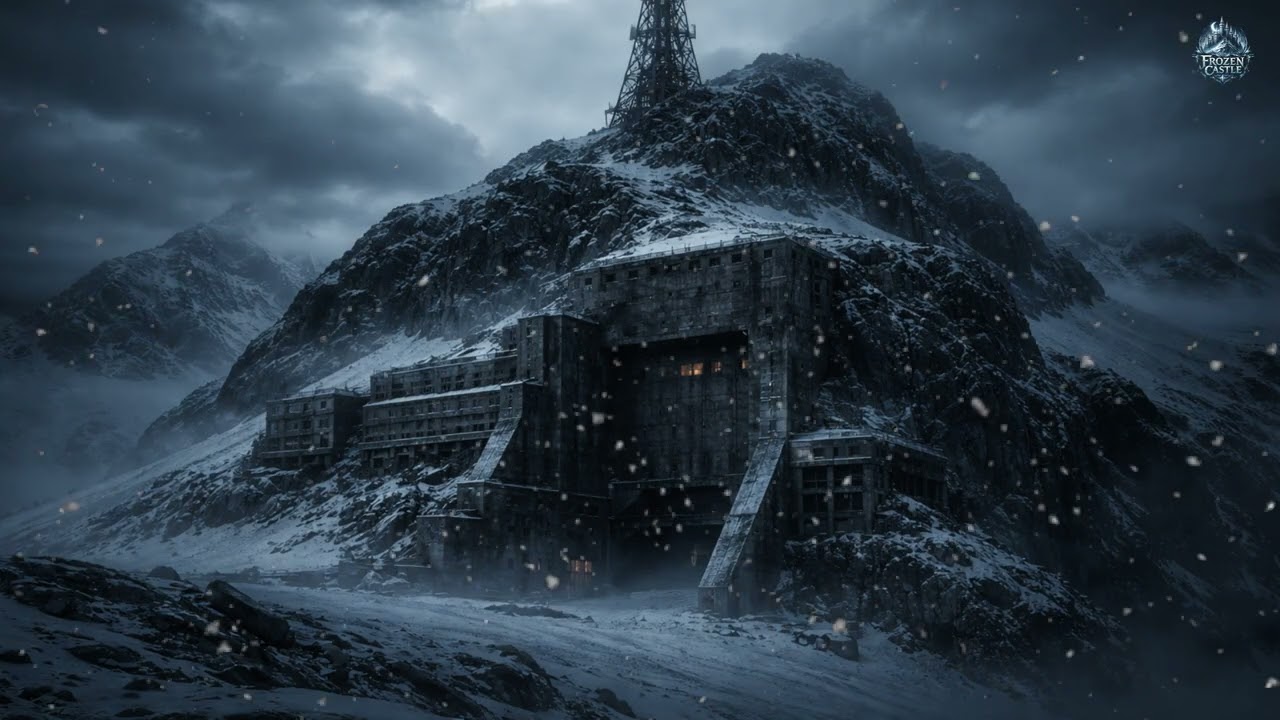❄️ Заснеженная Горная База Ночью | Погружающая Кинематографическая Ambient Музыка